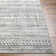 Light Silver Machine Washable Area Rug