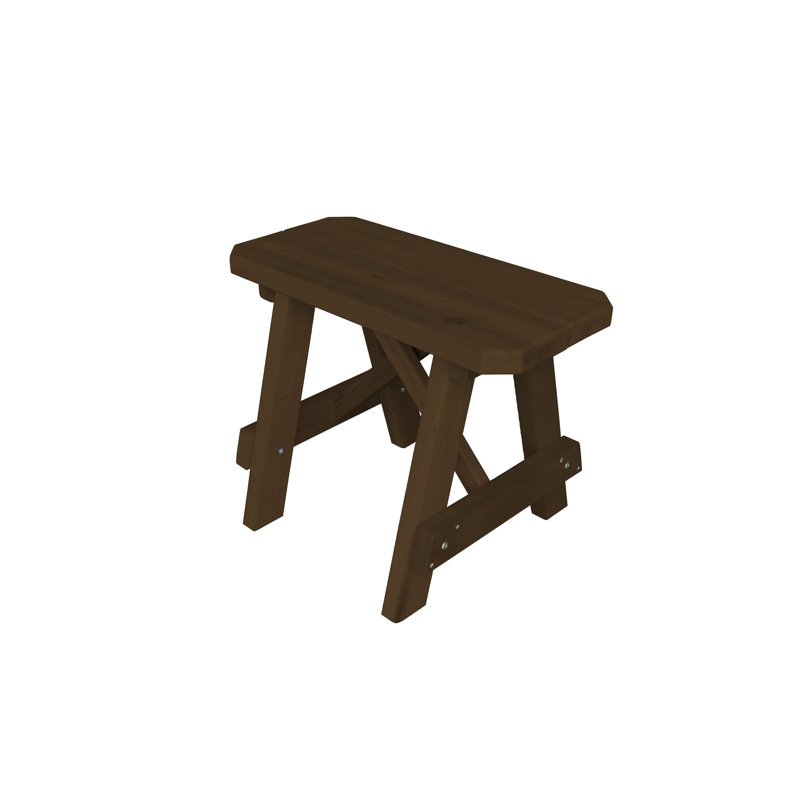 Banc en bois Guernsey, H 17 po x l 23 po x P 11 po, Noyer