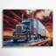 Art sur toile brune, transport et semi-remorque-1022964778