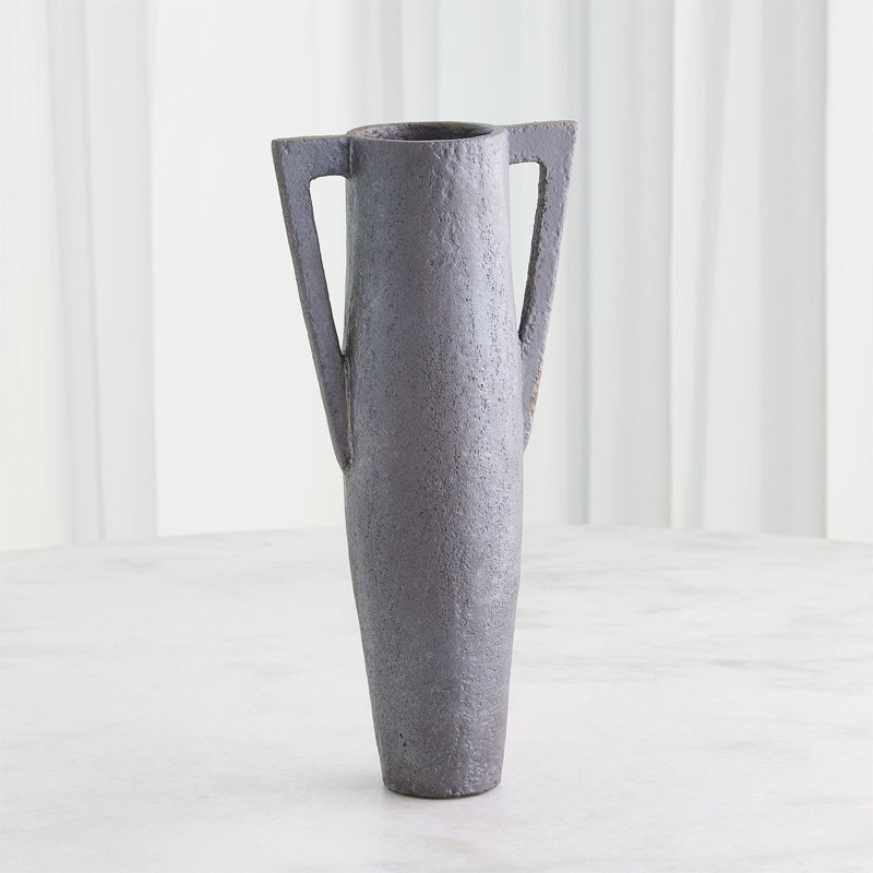 Diaphony Handcrafted Table Vase 1, Dark Gray