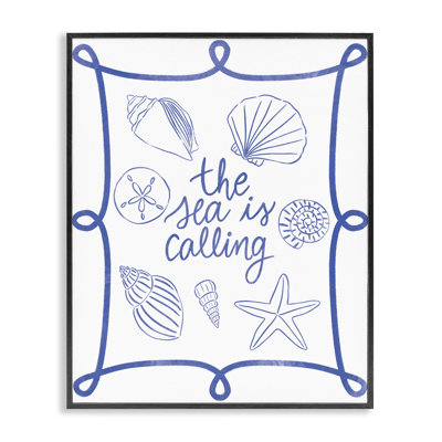  Sea Is Calling with Shells Giclee Art by Taylor Shannon Designs