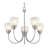 Wentzel 5 - Light Steel Dimmable Chandelier