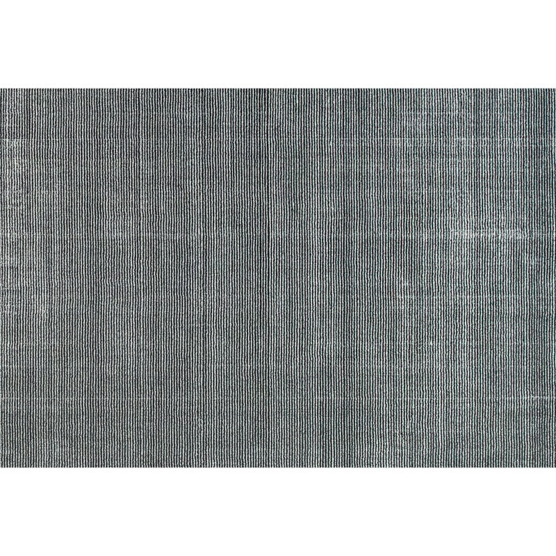 Hand Knotted Area Rug in Blue/White, Rectangle 6' x 9'
