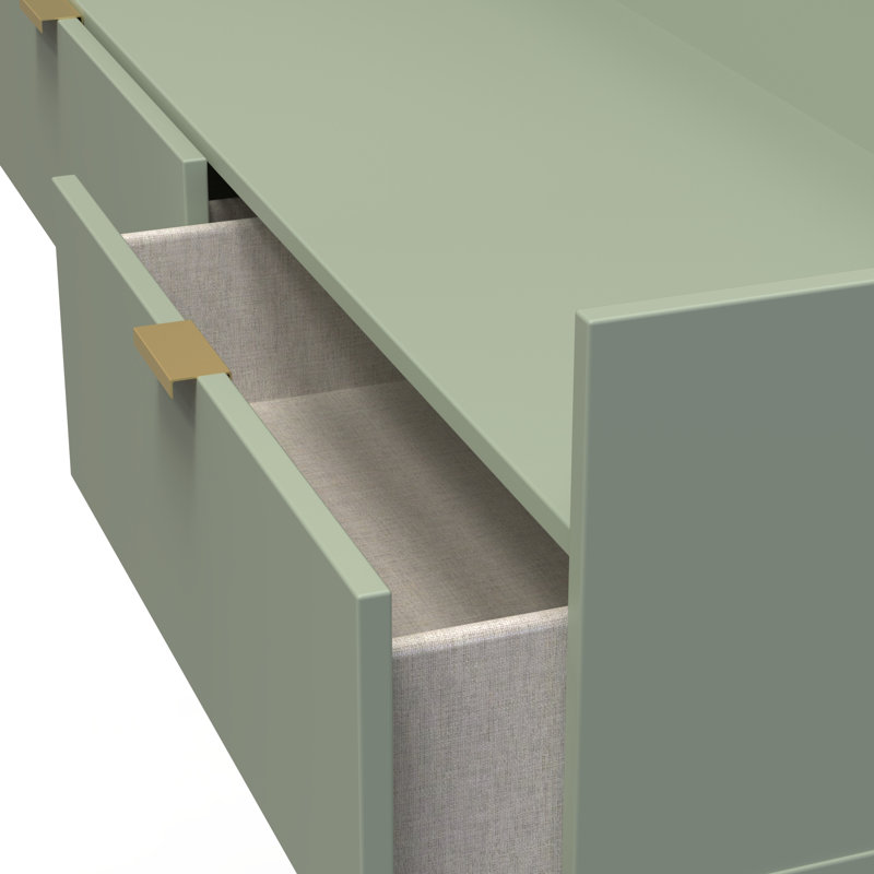 Taeyah 2 Drawer TV Unit, Green
