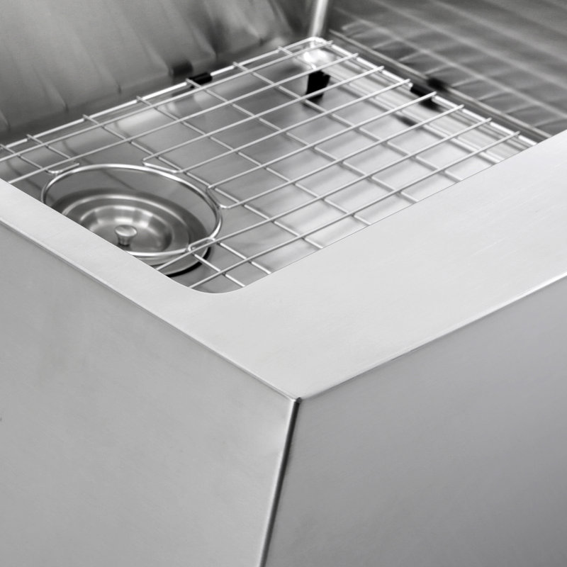 Pro Series 30.125'' L Single Bowl Stainless Steel Kitchen Sink