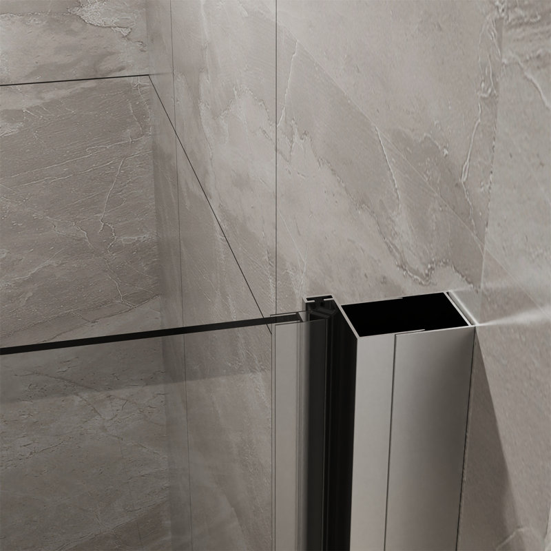 Goodyo 34"X72" Pivot Shower Door, Chrome