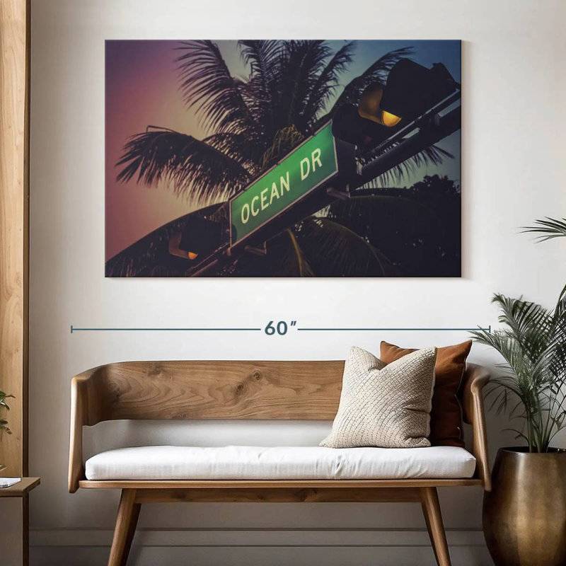 Ravi Miami Ocean Drive, 34" H x 51" W