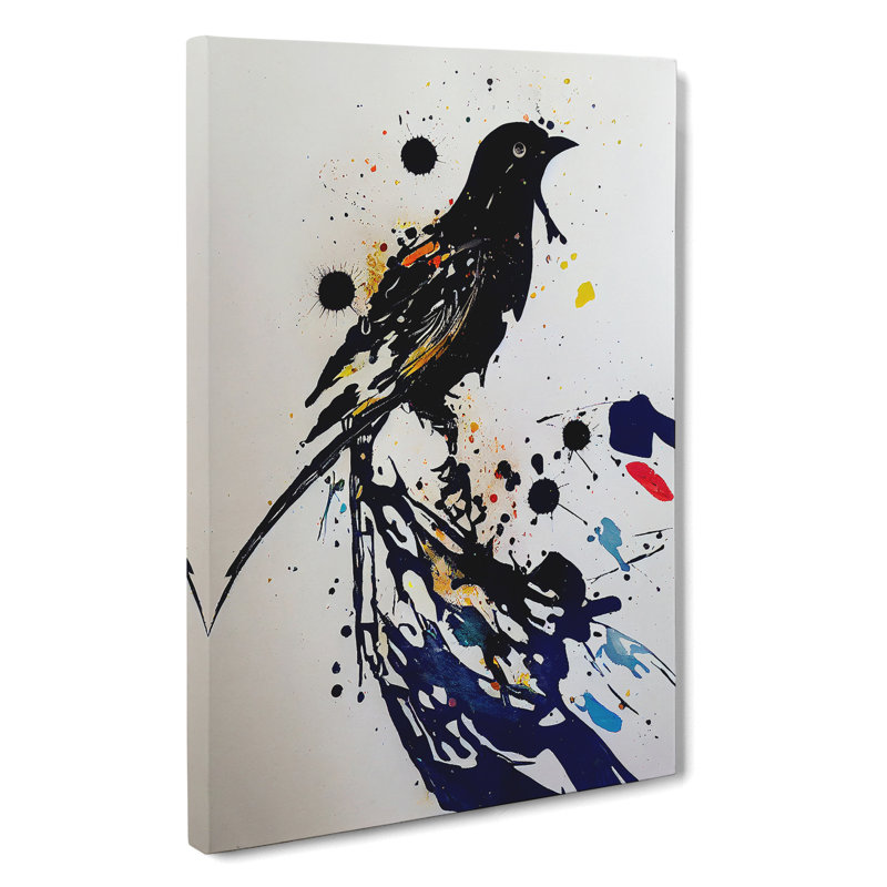 Bird Splash No.1 - Wall Art, Wrapped Canvas, 50cm H x 35cm W x 3cm D, No Matte