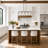 Quitman 5-Light 35" Width Gold/Black Kitchen Island Light
