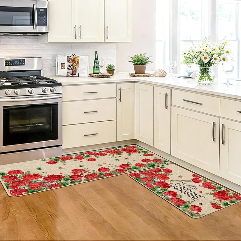 Ensemble de 2 tapis de cuisine Summer