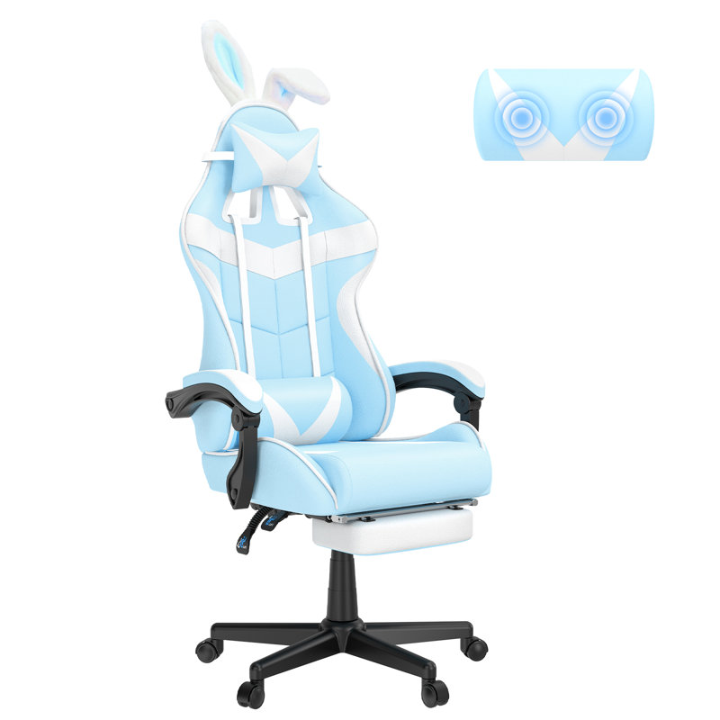 Fauteuil de jeu ergonomique pour adultes Soontrans, Bleu clair
