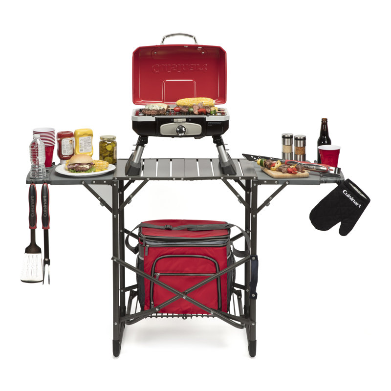 Cuisinart Portable Folding Grill Stand with Side Trays