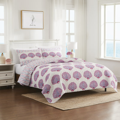 Avanti Scallop Shell Twin Quilt Set