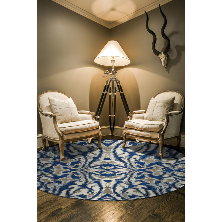 Eliu Abstract Blue/Gray/Off-White Area Rug