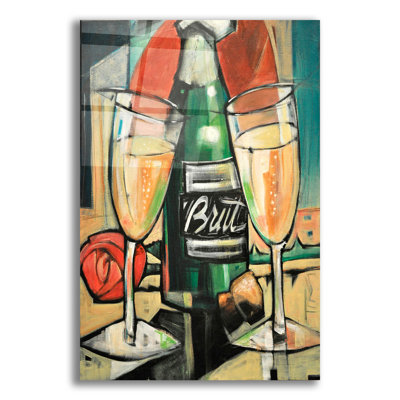 «Celebrate Bubbles» par Tim Nyberg, art mural en verre acrylique, 16 po x 24 po