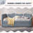 Linen Upholstered Gingham Daybed With Trundle, Usb Charging Port & Wave-Shaped Design, No Box Spring Needed-994584002