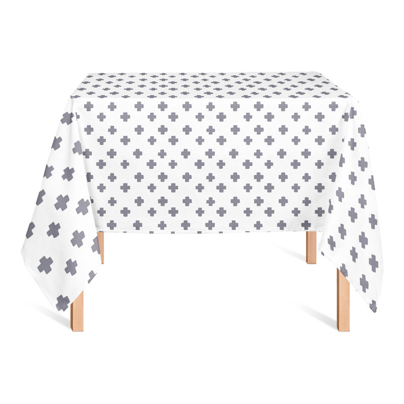 Nappe géométrique carrée, Gris foncé