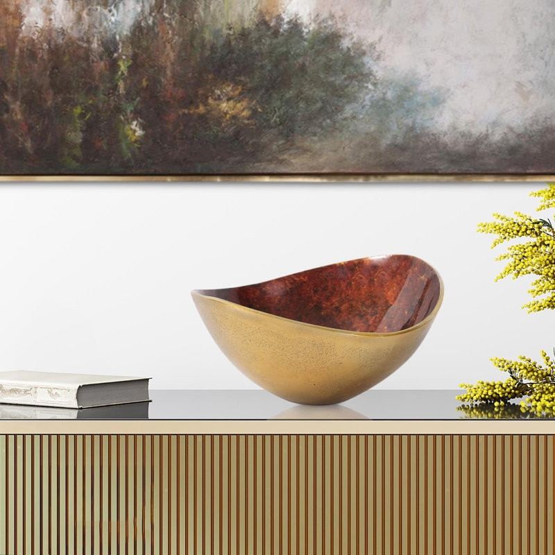 Sharma Crimson Gold Bowl