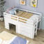 Lit mezzanine 3 tiroirs avec tablettes Gigel par Harriet Bee-1716659424