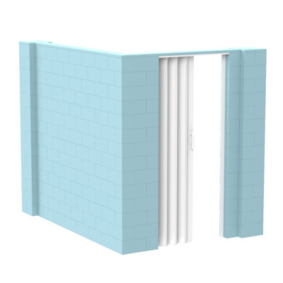 Ensemble mural en forme de L avec porte Everblock