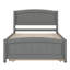 Lit plate-forme avec lit gigogne-658363905