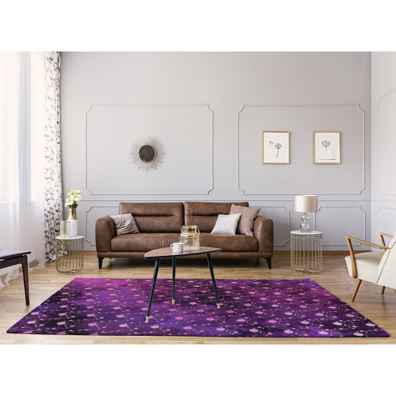 Tapis de zone mauve des planètes et des étoiles, Rectangle 4 pi x 6 pi