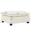 Repose-pieds modulaire contemporain en tissu Chenille