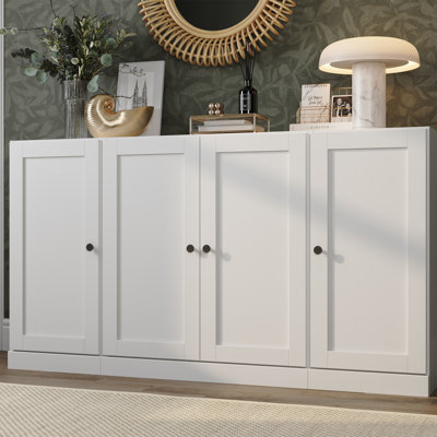 Palace Imports 100% Solid Wood 65" Sideboard with Shaker Doors and Adjustable Shelves