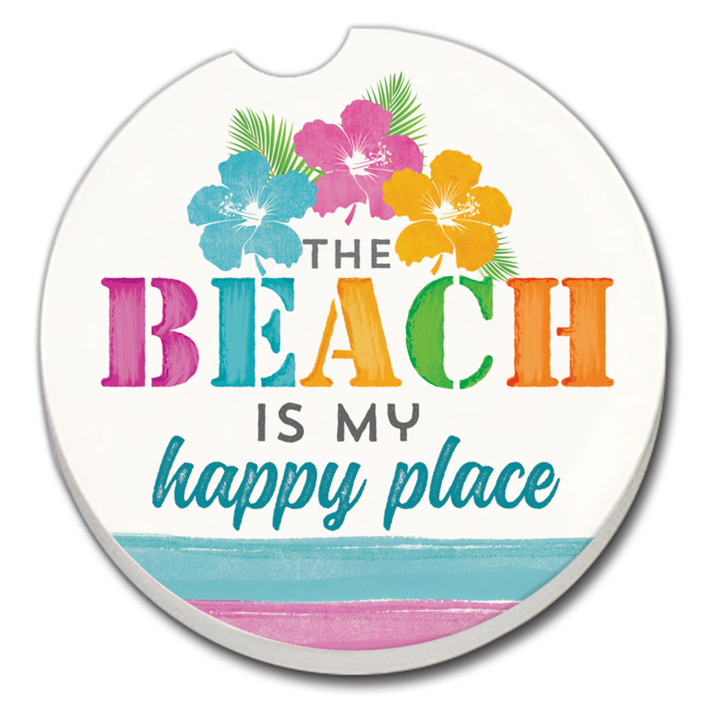 Sous-verre beach happy place