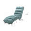 Luxury Upholstered Chaise Lounge Chair With Vibration, Modern Fixed Back Leisure Recliner Sofa-2057249403