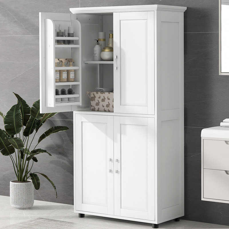 Armoire de rangement haute avec portes
