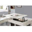 Bureau d'ordinateur transitionnel blanc antique