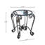 Ensemble de 3 tables basses à surface en verre trempé, table basse elliptique Decor
