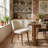 20.1" Extra Wide Upholstered Dining Chair, Side Chair with High Wingback, Armless Vanity Chair With Solid Wood Legs For Dining Living Room Vanity Office, Beige, Set of 6-68710396-68710391