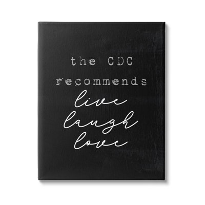 CDC recommande «Live Laugh Love» par Lil 'Rue - Art textuel