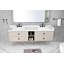Le meuble-lavabo mural de 84 po convient aux lavabos doubles, armoire seulement (comptoir et lavabos non inclus)-117193957