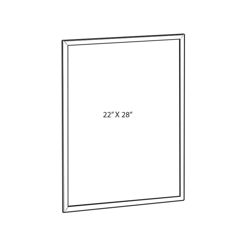 Cadre vertical grand format H 22 po x H 28 po