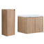 Meuble-lavabo 24 po avec lavabo et armoire d'appoint, mécanisme, contreplaqué d'aspect contemporain, design-2035508278