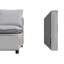 Canapé simple gris moderne et confortable avec coussin de siège doux et respirant pour la chambre à coucher, le coin ou la salle de lecture-613893708