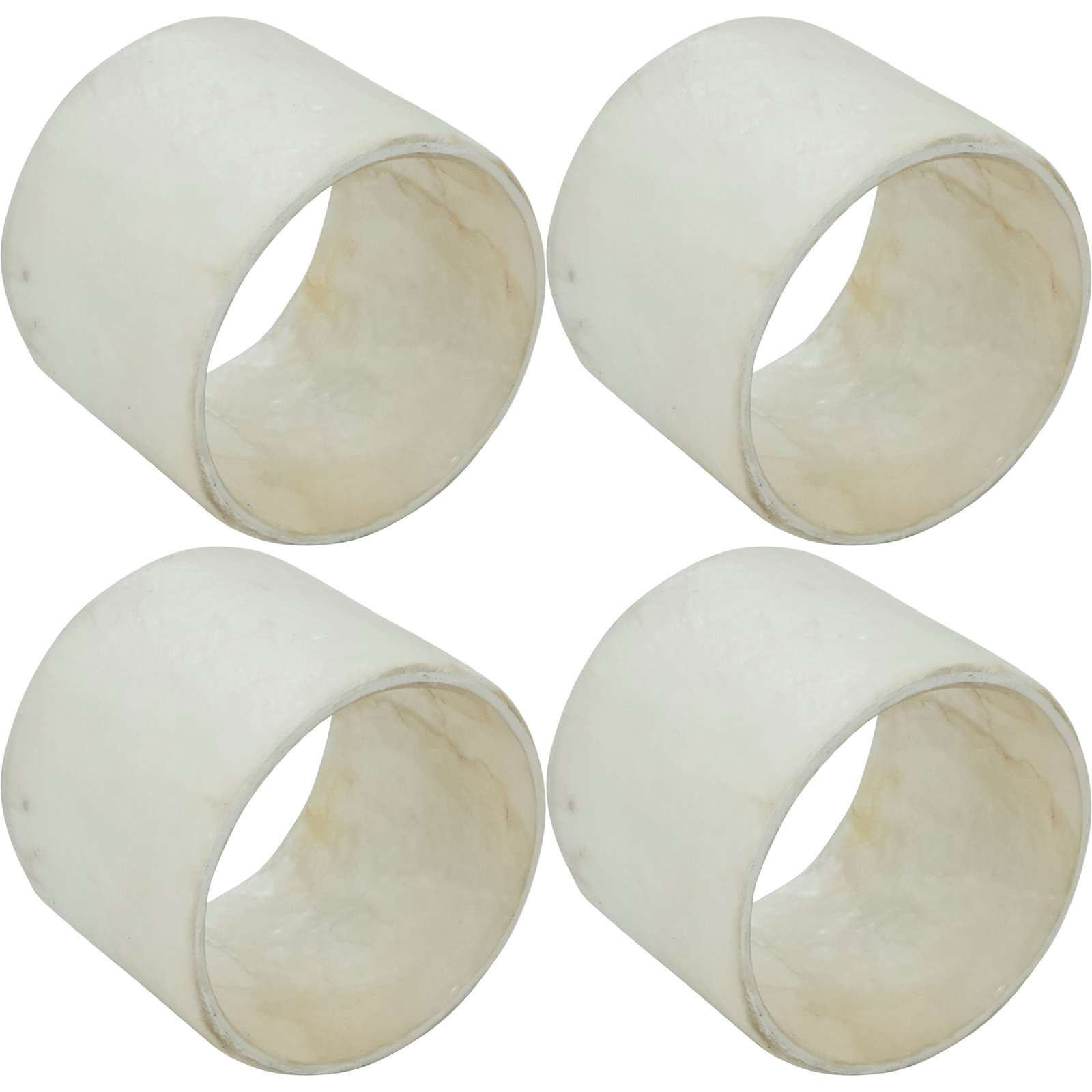 Napkin Ring Collection Table Napkin Rings, Ivory