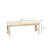 Backless Slatted Bench, Wood Outdoor Bench