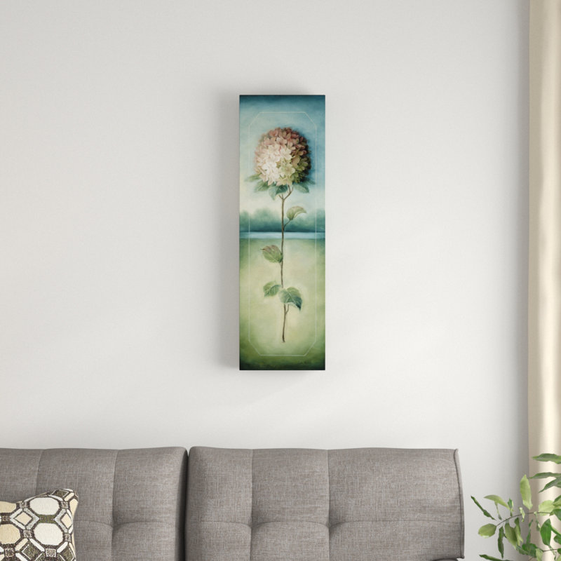 «Rose et beige» par Lisa Audit, reproduction sur toile, H 32 po x l 10 po