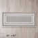 Double Border Machine Tufted Performance Light Gray/White Rug