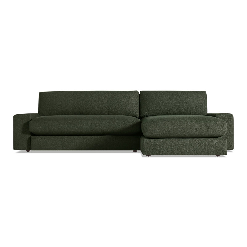 Esker Chaise Sectional, Right Hand Facing, Kelso Blue Polyester