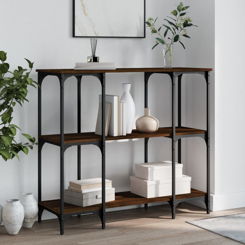 102cm Console Table, Brown Oak