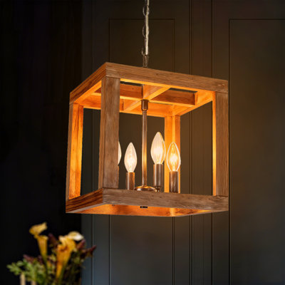Lustre carré à 4 lumières Holoman