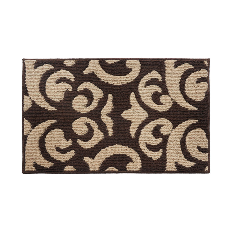 Beige oriental/Tapis décoratif brune, Rectangle de 1 pi 8 po x 2 pi 8 po