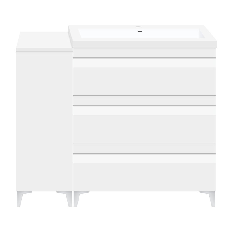 Meuble-lavabo simple l 42 po x P 18 po x H 36 po
