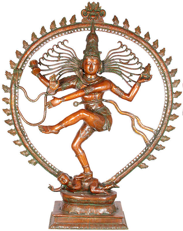 Handmade Statue Decorative Object, Brown