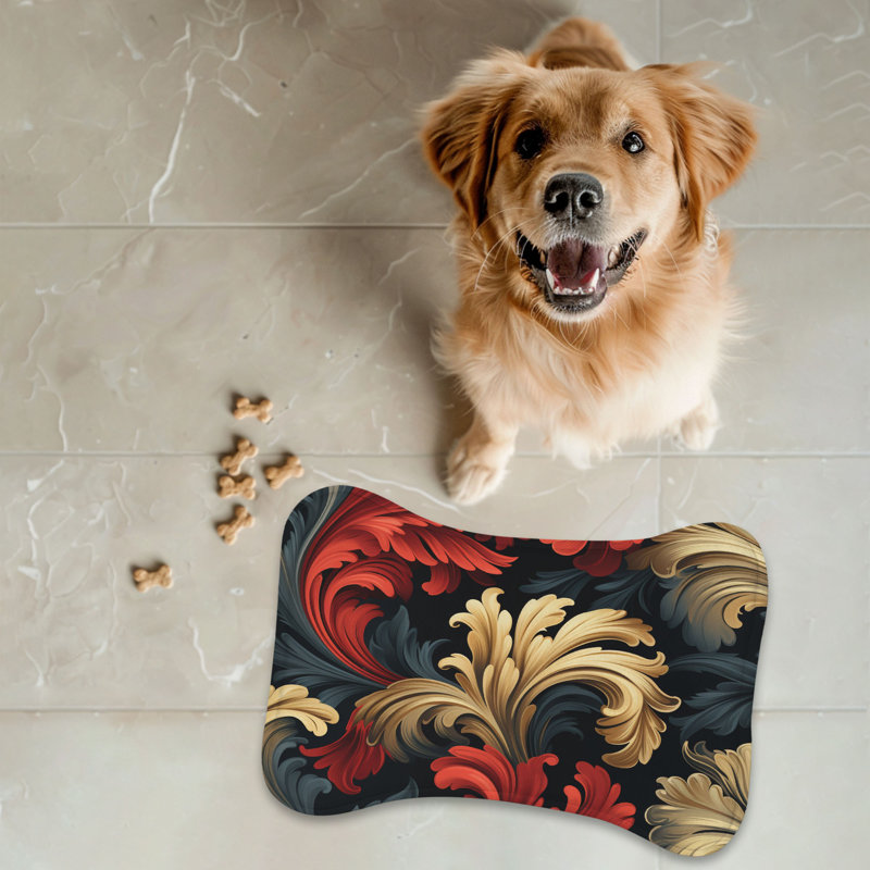 Baroque Design - Tapis d'alimentation en os 1 pièce